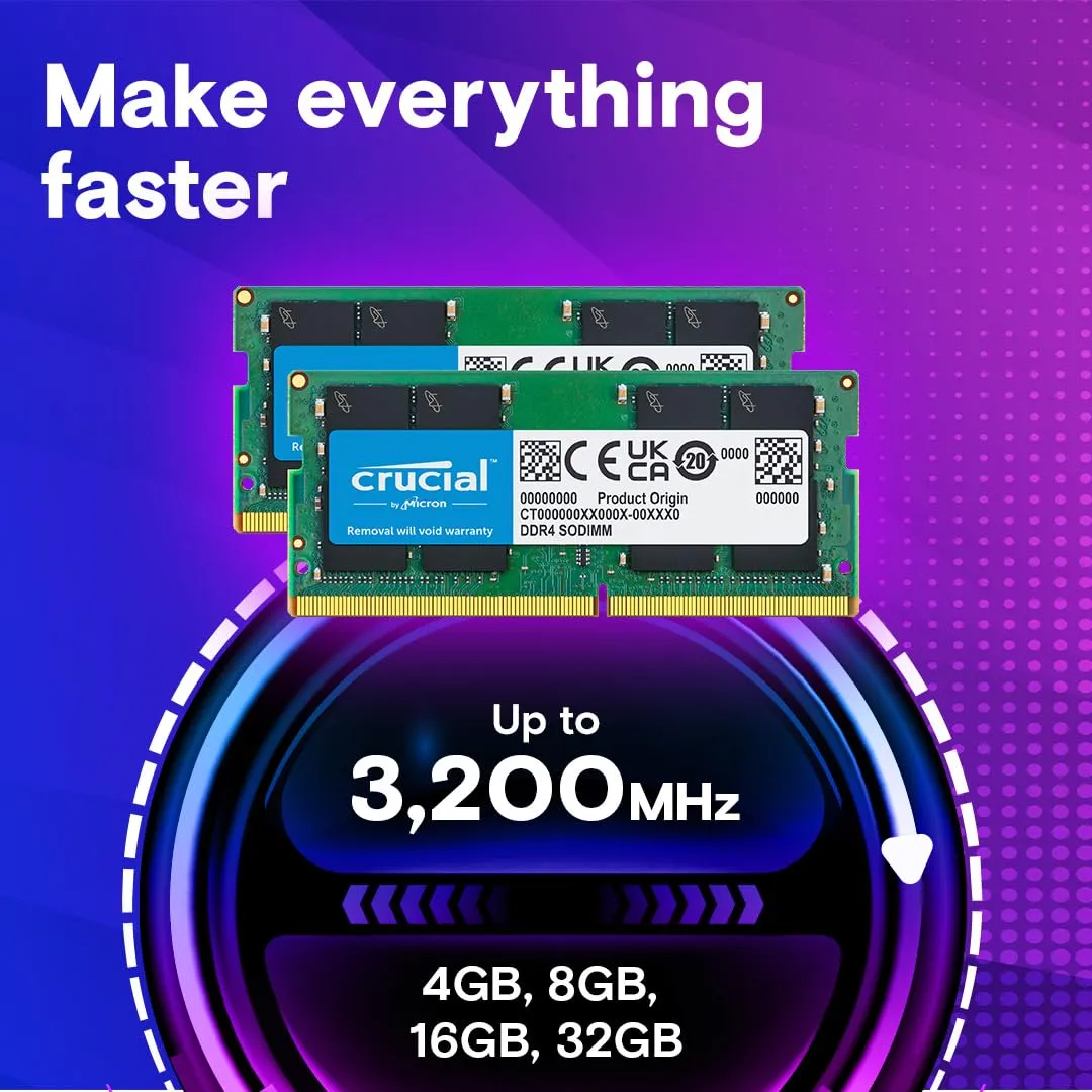 Crucial Laptop Ram 8GB DDR4 3200MHz view 3